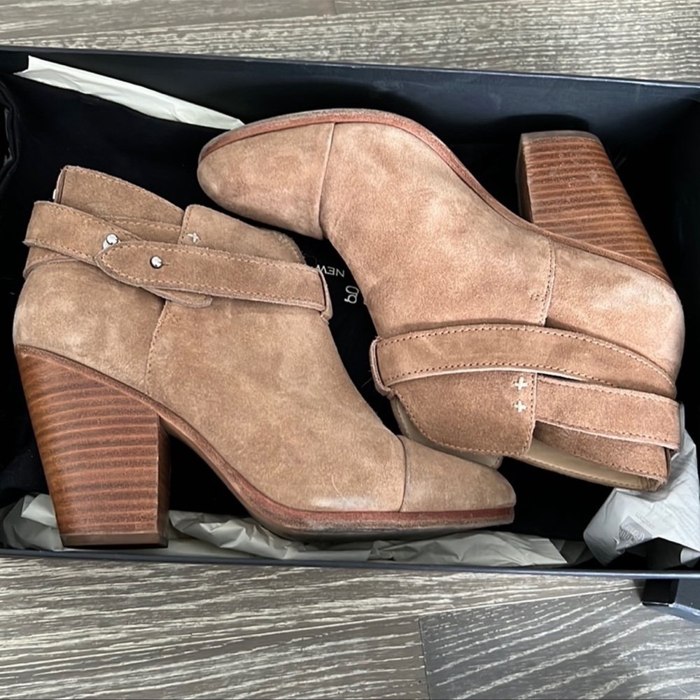 RAG & BONE Harrow suede boots in camel - Picture 2 of 14